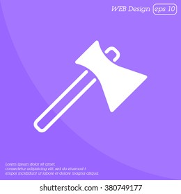Web line icon. Axe