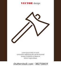 Web line icon. Axe