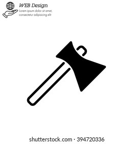 Web line icon. Axe