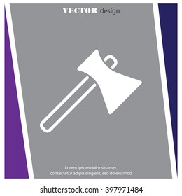 Web line icon. Axe