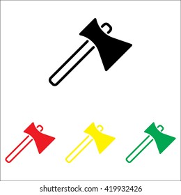 Web line icon. Axe