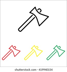Web line icon. Axe