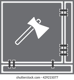 Web line icon. Axe