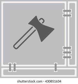Web line icon. Axe