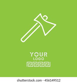 Web line icon. Axe