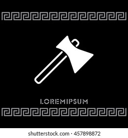 Web line icon. Axe
