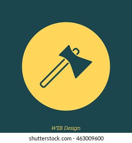 Web line icon. Axe