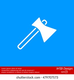 Web line icon. Axe