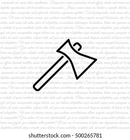 Web line icon. Axe