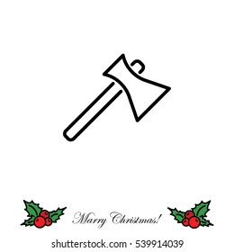 Web line icon. Axe