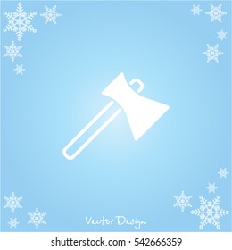 Web line icon. Axe