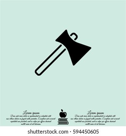 Web line icon. Axe