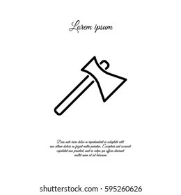 Web line icon. Axe