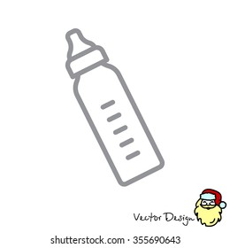 Web line icon. Baby bottle