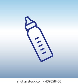 Web line icon. Baby bottle