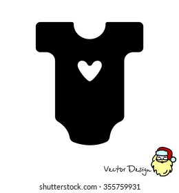 Web line icon. Baby clothes, children's body