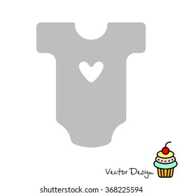 Web line icon. Baby clothes, children's body