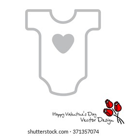 Web line icon. Baby clothes, children's body