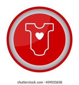 Web line icon. Baby clothes, children's body