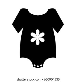 Web line icon. Baby clothes, children's body