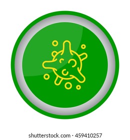 Web line icon. Bacterium, virus