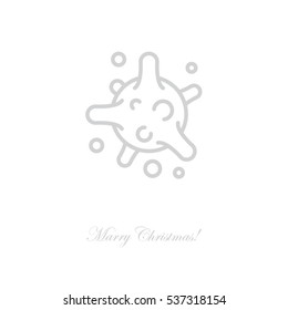 Web line icon. Bacterium, virus