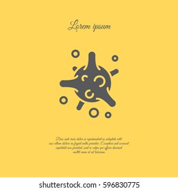 Web line icon. Bacterium, virus