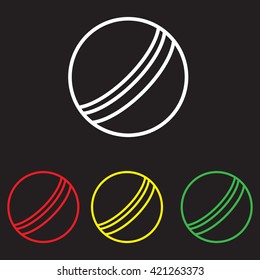 Web line icon. Ball, children's ball