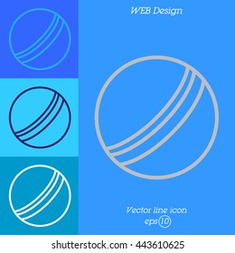 Web line icon. Ball, children's ball