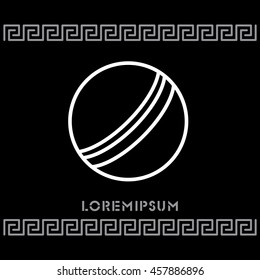 Web line icon. Ball, children's ball