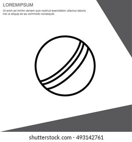Web line icon. Ball, children's ball