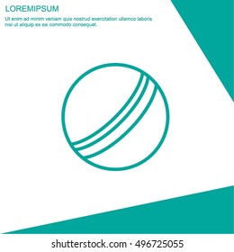 Web line icon. Ball, children's ball