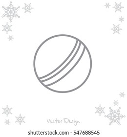 Web line icon. Ball, children's ball