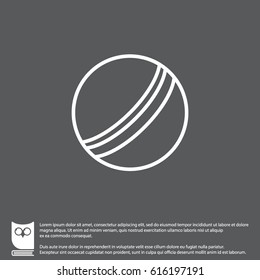 Web line icon. Ball, children's ball