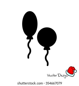 Web line icon. Balloons