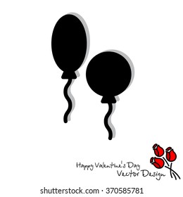 Web line icon. Balloons