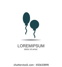 Web line icon. Balloons