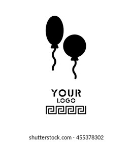 Web line icon. Balloons