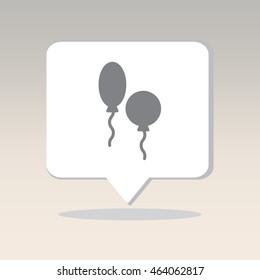 Web line icon. Balloons