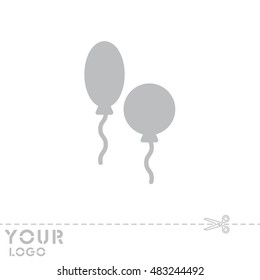 Web line icon. Balloons