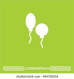 Web line icon. Balloons