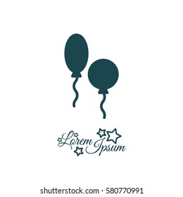 Web line icon. Balloons