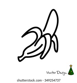 Web line icon. Banana