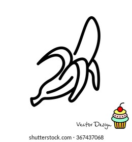 Web line icon. Banana