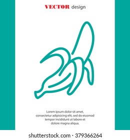 Web line icon. Banana