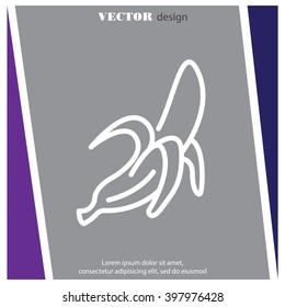 Web line icon. Banana