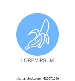 Web line icon. Banana