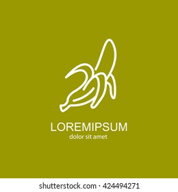 Web line icon. Banana