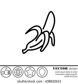 Web line icon. Banana