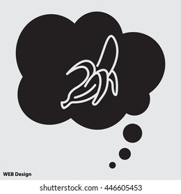 Web line icon. Banana